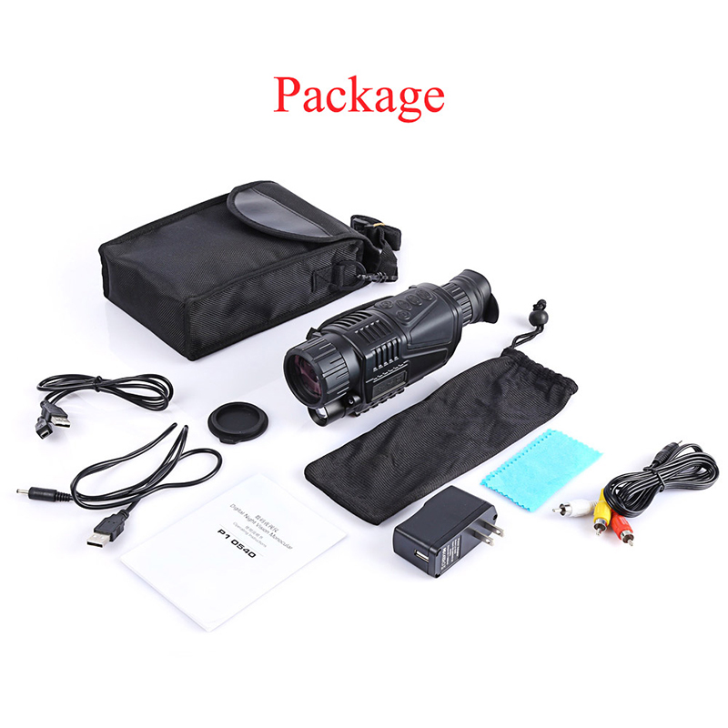5X40 Rifle Scope Night Vision Scope Monocular W/ 200M Infrared C